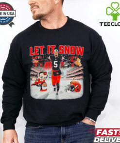 Official LET IT SNOW Cleveland Browns Defeated Pittsburgh Steelers Shirt