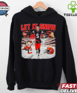 Official LET IT SNOW Cleveland Browns Defeated Pittsburgh Steelers Shirt
