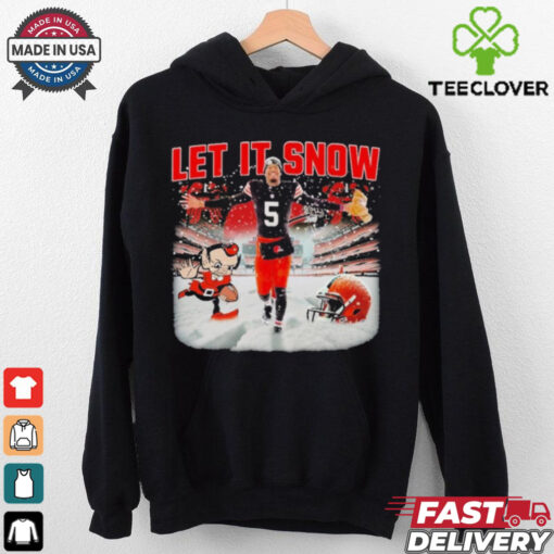 Official LET IT SNOW Cleveland Browns Defeated Pittsburgh Steelers Shirt