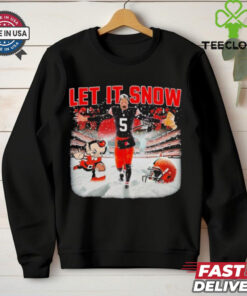 Official LET IT SNOW Cleveland Browns Defeated Pittsburgh Steelers Shirt