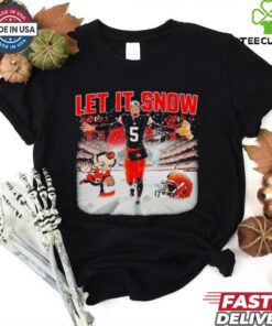 Official LET IT SNOW Cleveland Browns Defeated Pittsburgh Steelers Shirt