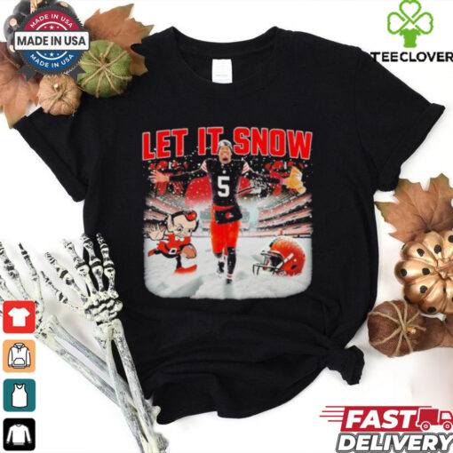 Official LET IT SNOW Cleveland Browns Defeated Pittsburgh Steelers Shirt