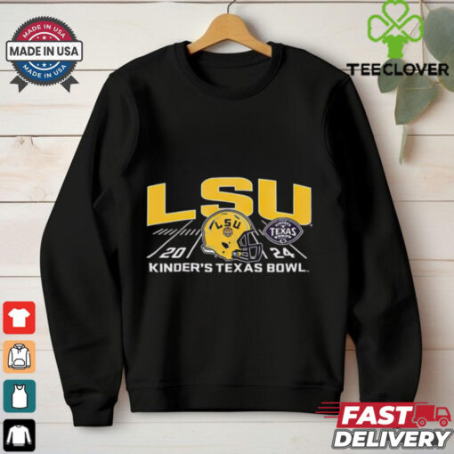 Official LSU Tigers 2024 Kinder’s Texas Bowl Bound Helmet NCAA t shirt