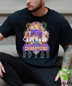 Official LSU Tigers 2024 Sec women’s basketball tournament champions signatures shirt