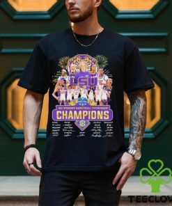 Official LSU Tigers 2024 Sec women’s basketball tournament champions signatures shirt