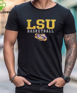 Official LSU Tigers Champion Basketball Stack Logo T Shirt