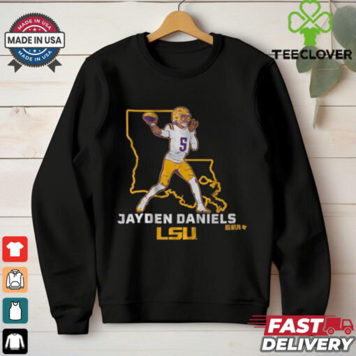Official LSU Tigers Football Jayden Daniels State Star t shirt