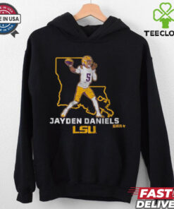 Official LSU Tigers Football Jayden Daniels State Star t shirt