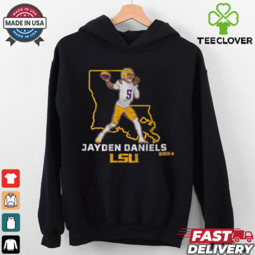Official LSU Tigers Football Jayden Daniels State Star t shirt