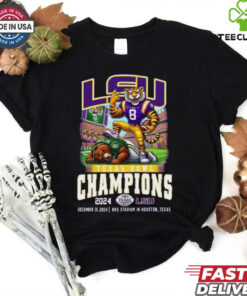 Official LSU Tigers Texas Bowl Champions 2024 Dec 31 Mascot Shirt