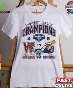 Official Lake County Captains Wins 9 4 Wisconsin Timber Rattlers 2024 Midwest League Champions final score shirt