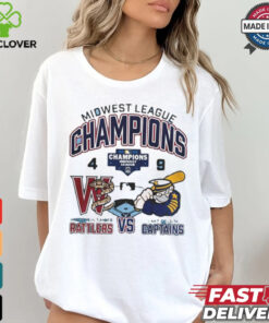Official Lake County Captains Wins 9 4 Wisconsin Timber Rattlers 2024 Midwest League Champions final score shirt