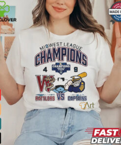 Official Lake County Captains Wins 9 4 Wisconsin Timber Rattlers 2024 Midwest League Champions final score shirt