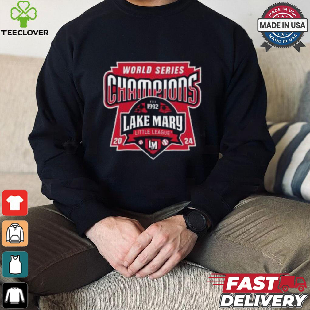 Official Lake Mary Little League 2024 World Series Champions Est 1992 logo shirt Official Lake Mary Little League 2024 World Series Champions Est 1992 logo shirt