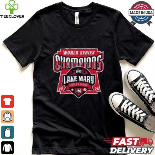 Official Lake Mary Little League 2024 World Series Champions Est 1992 logo shirt