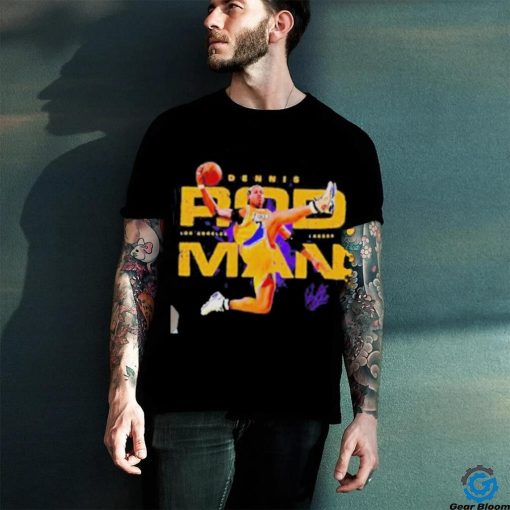 Official Lakers Dennis Rodman Slam Dunk Signature Shirt