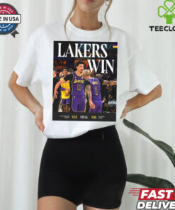 Official Lakers and Dodgers win Friday night in Los Angeles 2024 Poster t shirt