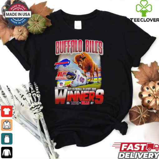 Official Lamar Jackson Baltimore Ravens and Buffalo Bills Mascot AFC Divisional Playoff 2025 Winners shirt