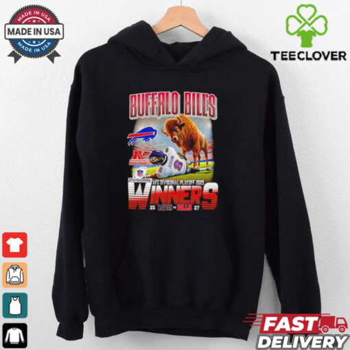 Official Lamar Jackson Baltimore Ravens and Buffalo Bills Mascot AFC Divisional Playoff 2025 Winners shirt