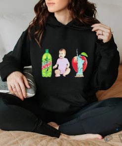 Official Lana Mtn Dew Baby Apple Statue Of Liberty Shirt