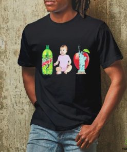 Official Lana Mtn Dew Baby Apple Statue Of Liberty Shirt