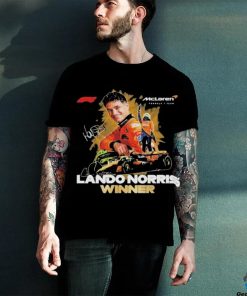 Official Lando Norris McLaren F1 Team 2024 Winner Signature Shirt