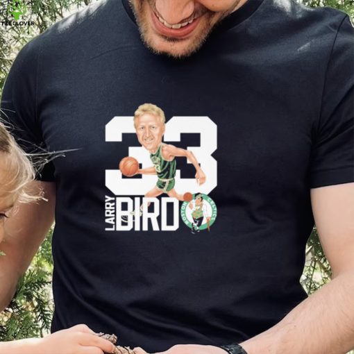 Official Larry Bird 33 Boston Celtics caricature shirt