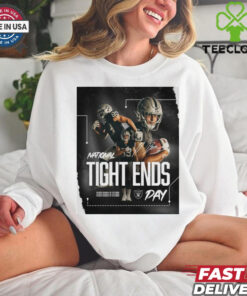 Official Las Vegas Raiders Happy National Tight Ends Day Signature Poster t shirt 2 Official Las Vegas Raiders Happy National Tight Ends Day Signature Poster t shirt