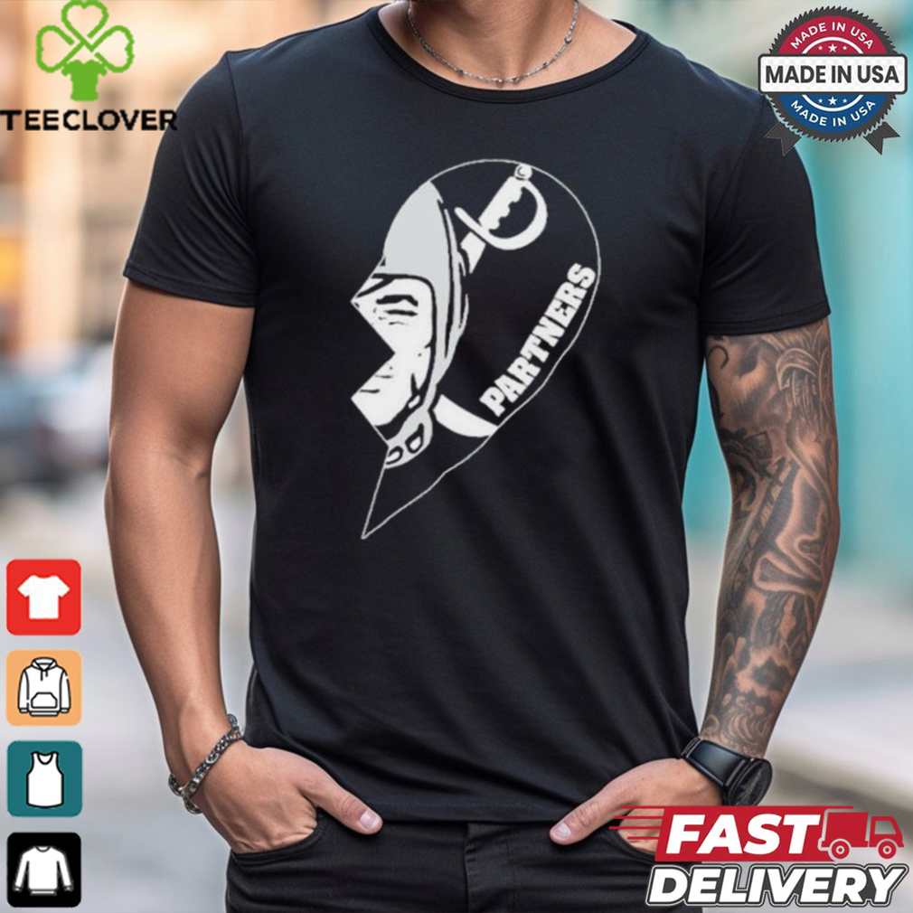 Official Las Vegas Raiders Partners Half Heart Shirt Official Las Vegas Raiders Partners Half Heart Shirt