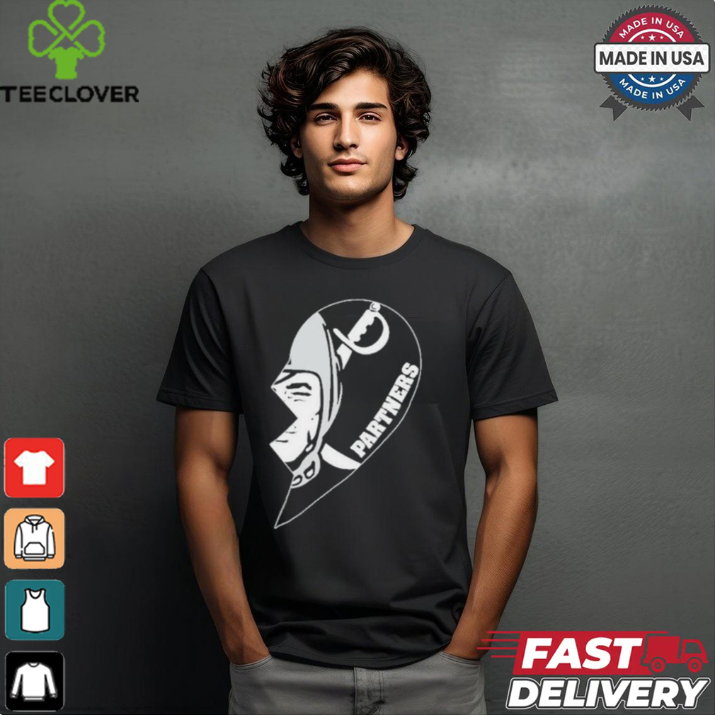Official Las Vegas Raiders Partners Half Heart Shirt Official Las Vegas Raiders Partners Half Heart Shirt