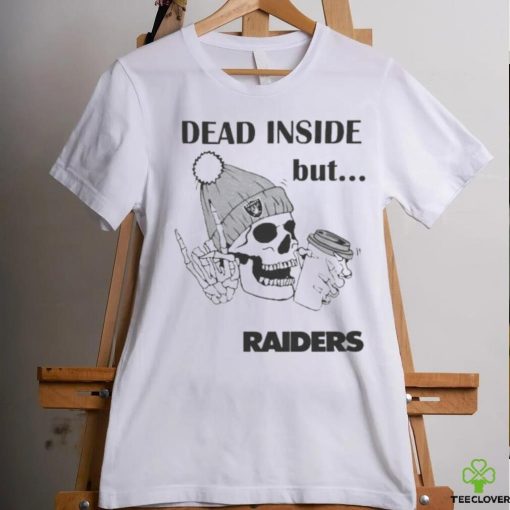 Official Las Vegas Raiders Skeleton Dead Inside But Raiders Logo Shirt