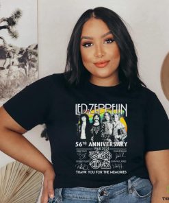 Official Led Zeppelin 56th Anniversary 1968 2024 Thank You For The Memories Signatures shirt
