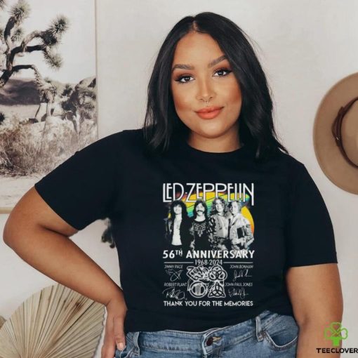 Official Led Zeppelin 56th Anniversary 1968 2024 Thank You For The Memories Signatures shirt
