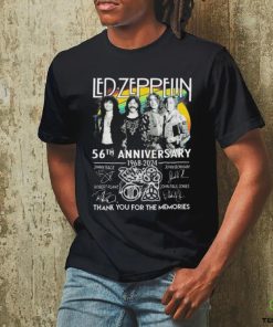 Official Led Zeppelin 56th Anniversary 1968 2024 Thank You For The Memories Signatures shirt