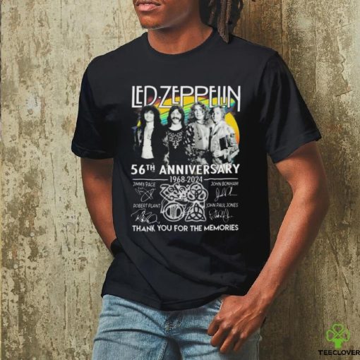 Official Led Zeppelin 56th Anniversary 1968 2024 Thank You For The Memories Signatures shirt