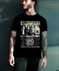 Official Led Zeppelin 56th Anniversary 1968 2024 Thank You For The Memories Signatures shirt