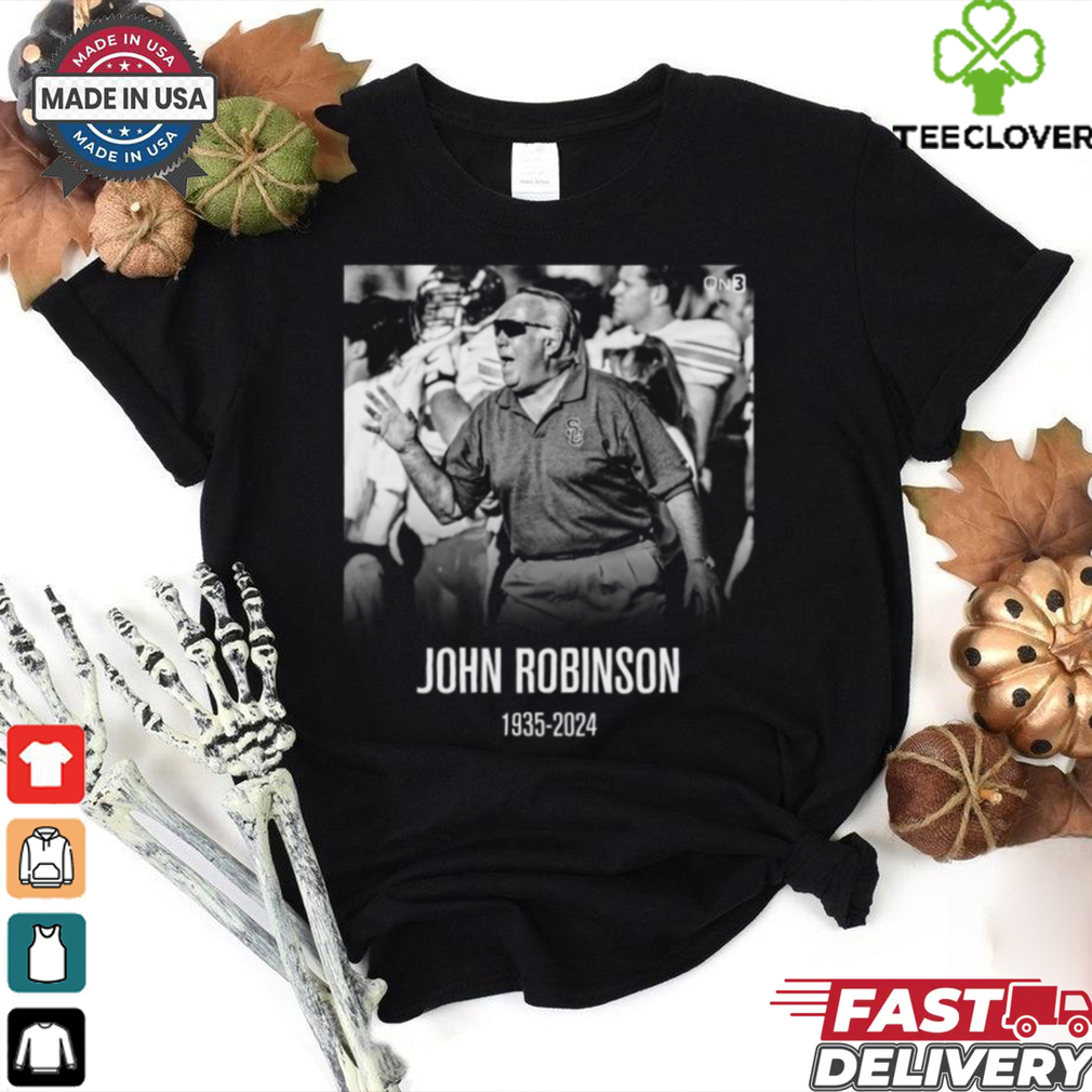 Official Legendary former USC football head coach John Robinson Had Passed 1935 2024 t shirt Official Legendary former USC football head coach John Robinson Had Passed 1935 2024 t shirt