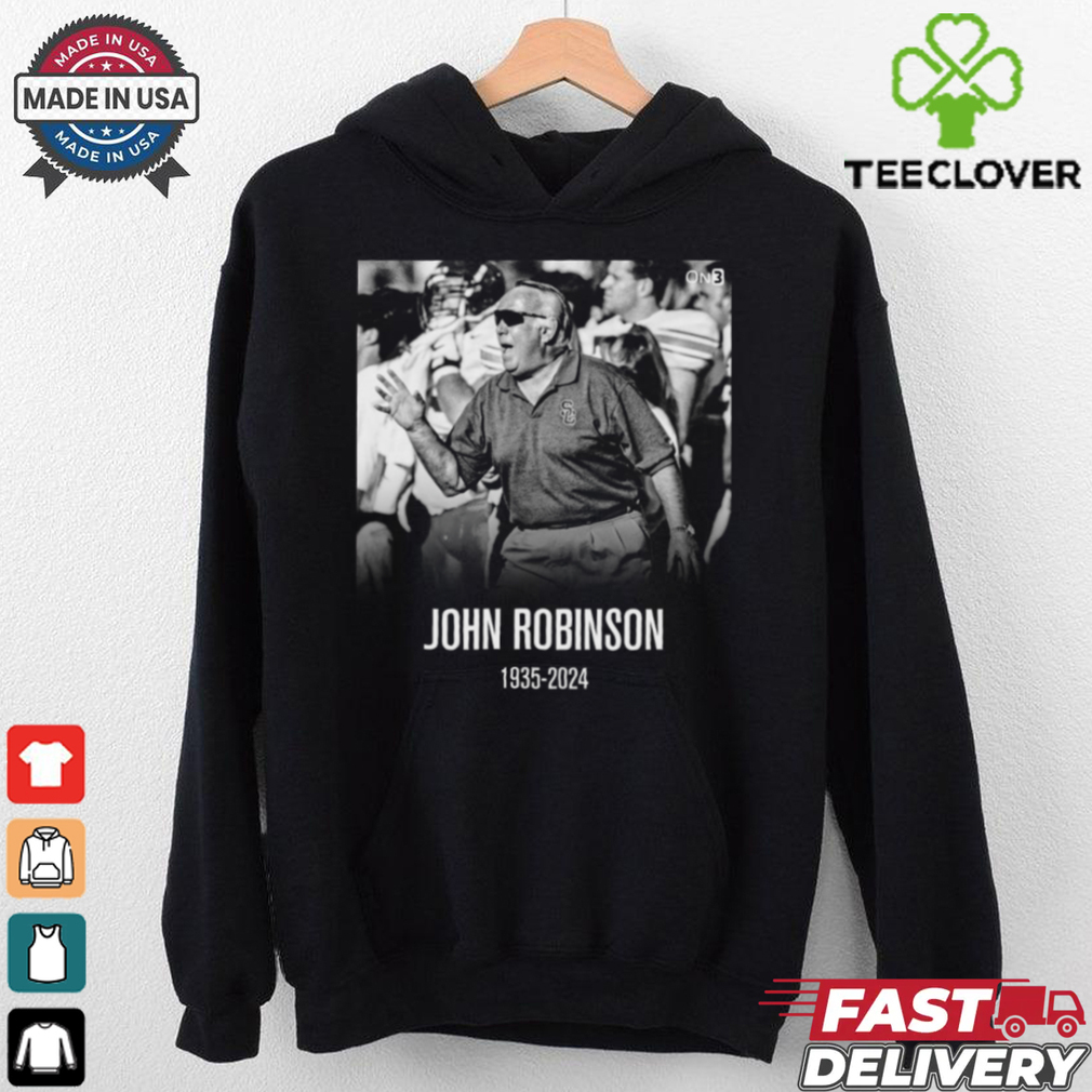 Official Legendary former USC football head coach John Robinson Had Passed 1935 2024 t shirt Official Legendary former USC football head coach John Robinson Had Passed 1935 2024 t shirt