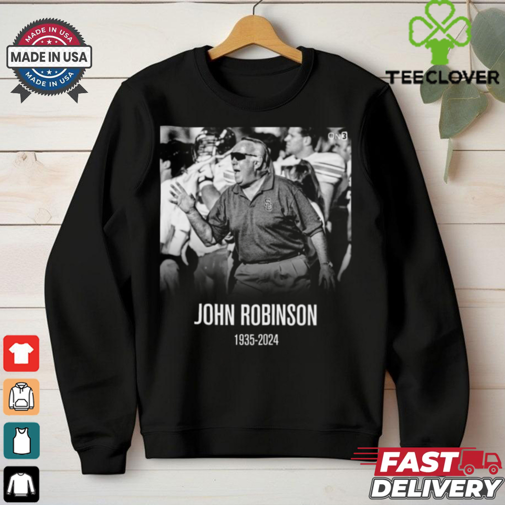 Official Legendary former USC football head coach John Robinson Had Passed 1935 2024 t shirt Official Legendary former USC football head coach John Robinson Had Passed 1935 2024 t shirt