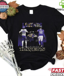 Official Legends Baltimore Ravens Reed And Lewis Signatures 2025 Shirt