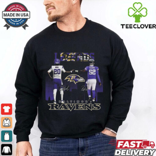 Official Legends Baltimore Ravens Reed And Lewis Signatures 2025 Shirt