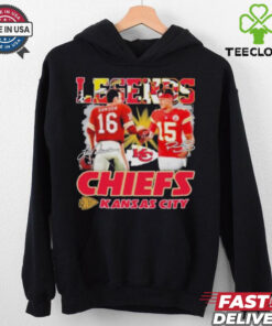 Official Legends Chiefs Patrick Mahomes And Len Dawson Signatures Shirt