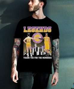 Official Legends Jerry West And Kobe Bryant Thank You For The Memories Signatures Shirt