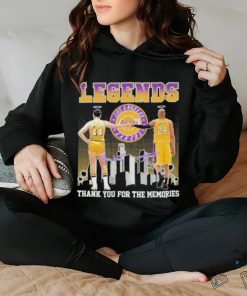 Official Legends Jerry West And Kobe Bryant Thank You For The Memories Signatures Shirt
