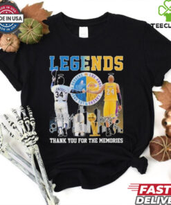 Official Legends Los Angeles Dodgers MLB x Los Angeles Lakers NBA Thank You for The Memories T Shirt 2 Official Legends Los Angeles Dodgers MLB x Los Angeles Lakers NBA Thank You for The Memories T Shirt