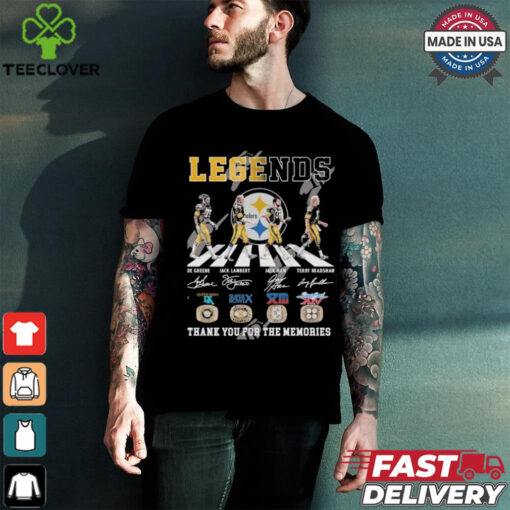 Official Legends Pittsburgh Steelers Thank You For The Memories T Shirt