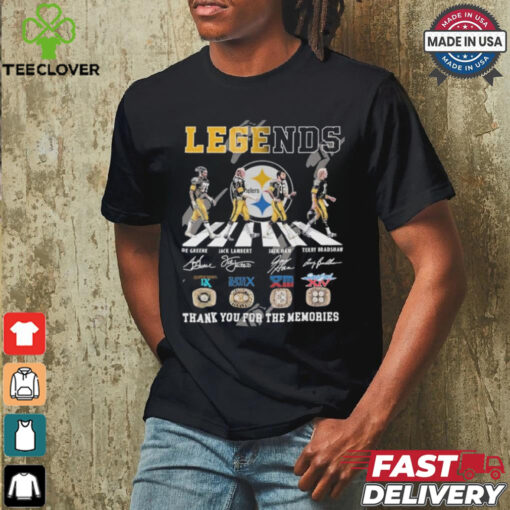 Official Legends Pittsburgh Steelers Thank You For The Memories T Shirt