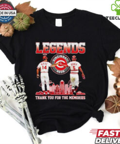 Official Legends Reds Pete Rose Johnny Bench thank you for the memories hoodie, sweater, longsleeve, shirt v-neck, t-shirt