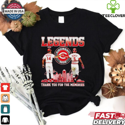 Official Legends Reds Pete Rose Johnny Bench thank you for the memories hoodie, sweater, longsleeve, shirt v-neck, t-shirt