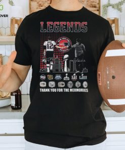 Official Legends Tom Brady And Bill Belichick Thank You For The Memories Signatures Tshirt